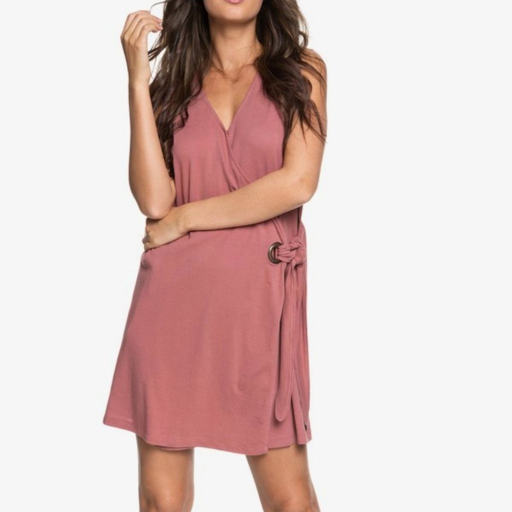 NWT Roxy no sleeve Wrap style mini Dress